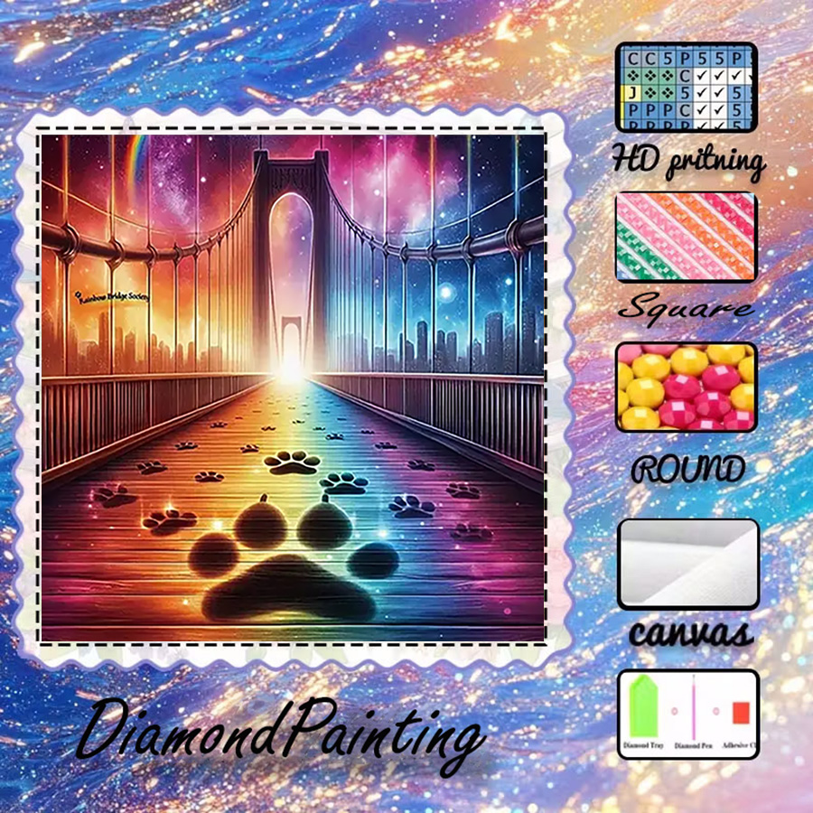 1 piece - 5D-DIY - Flocking cl - Photo Mosaic Print avaliação e preço