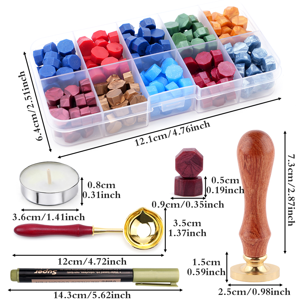 Alphabet Wax Seal Stamp Set -  - Wax Seal Letter Kit avaliação e preço