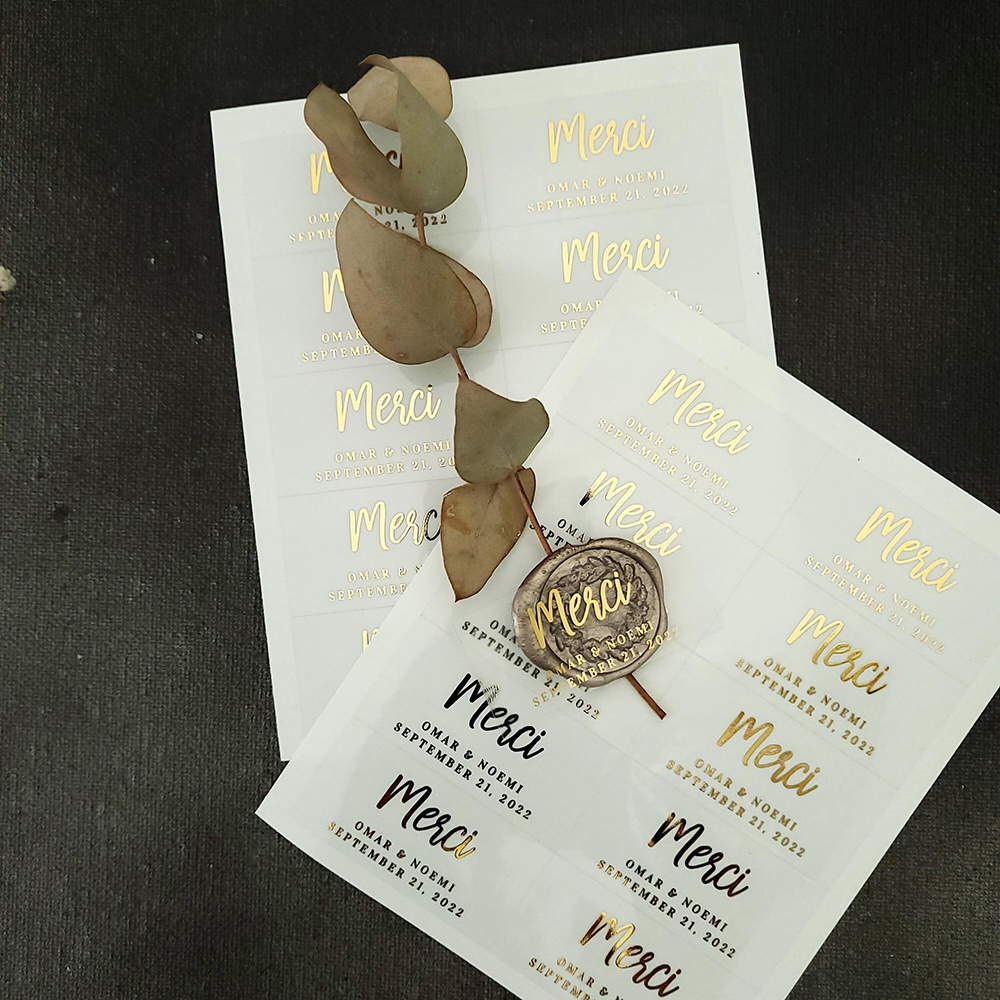 100pcs Custom Transparent Labe - Personalised Candle Label avaliação e preço