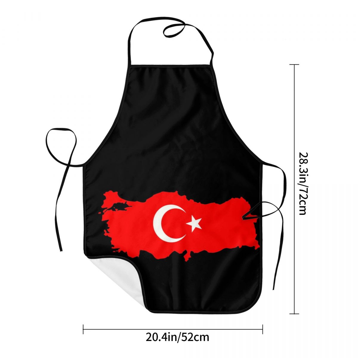 Custom Bib Turkey Flag Map Apr - Custom Star Map avaliação e preço