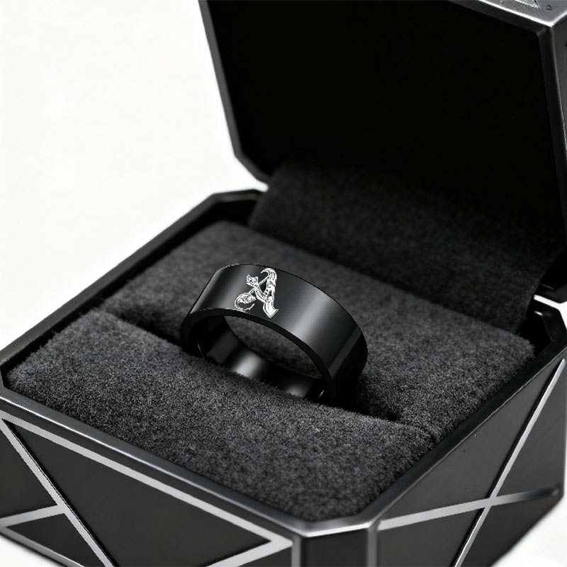 Letdiffery Customized Engraved - Initial Ring Custom avaliação e preço