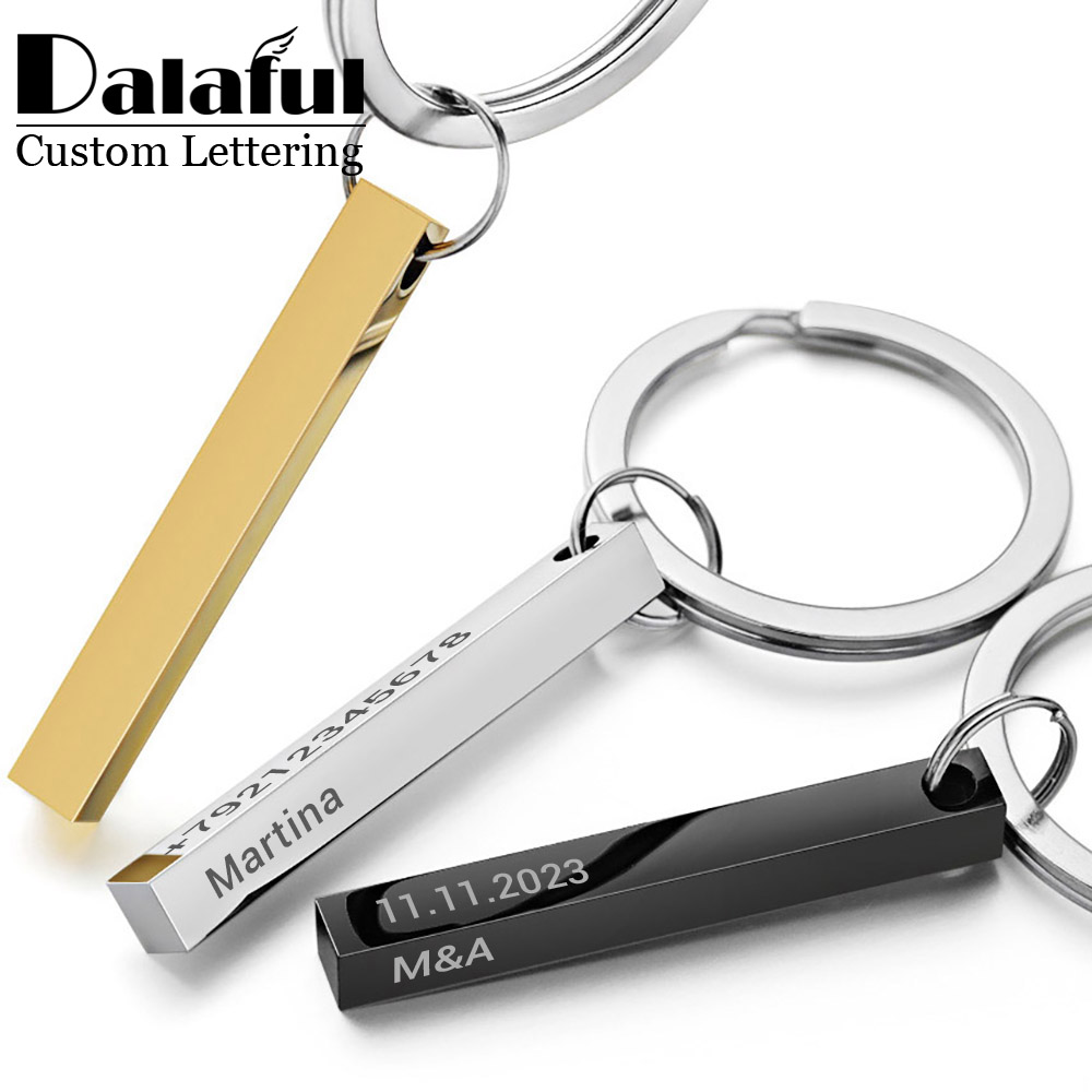 Personalize Keychains 3D Bar S - Initial Ring Custom avaliação e preço