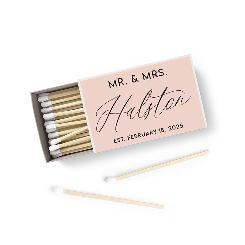 50/100PCS Personalized Matchbo - Personalised Candle Label avaliação e preço