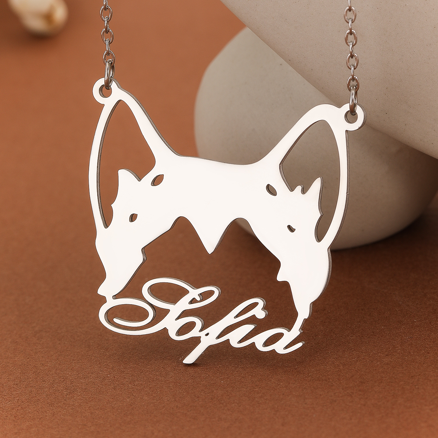 Custom Alaska Malamute Name Ne - Name Necklace Custom avaliação e preço