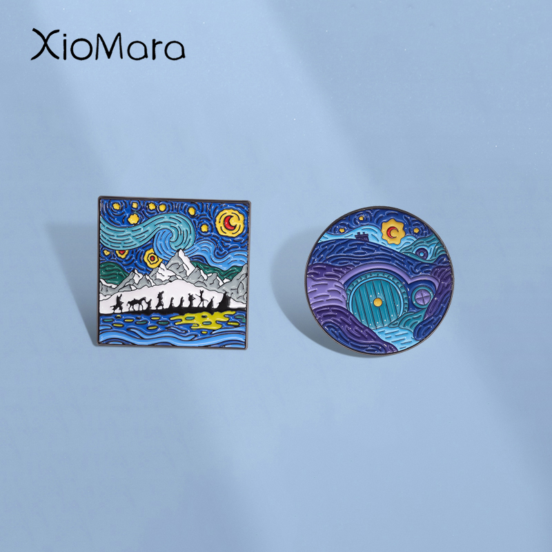 Night Sky Oil Painting Enamel  - Custom Night Sky avaliação e preço