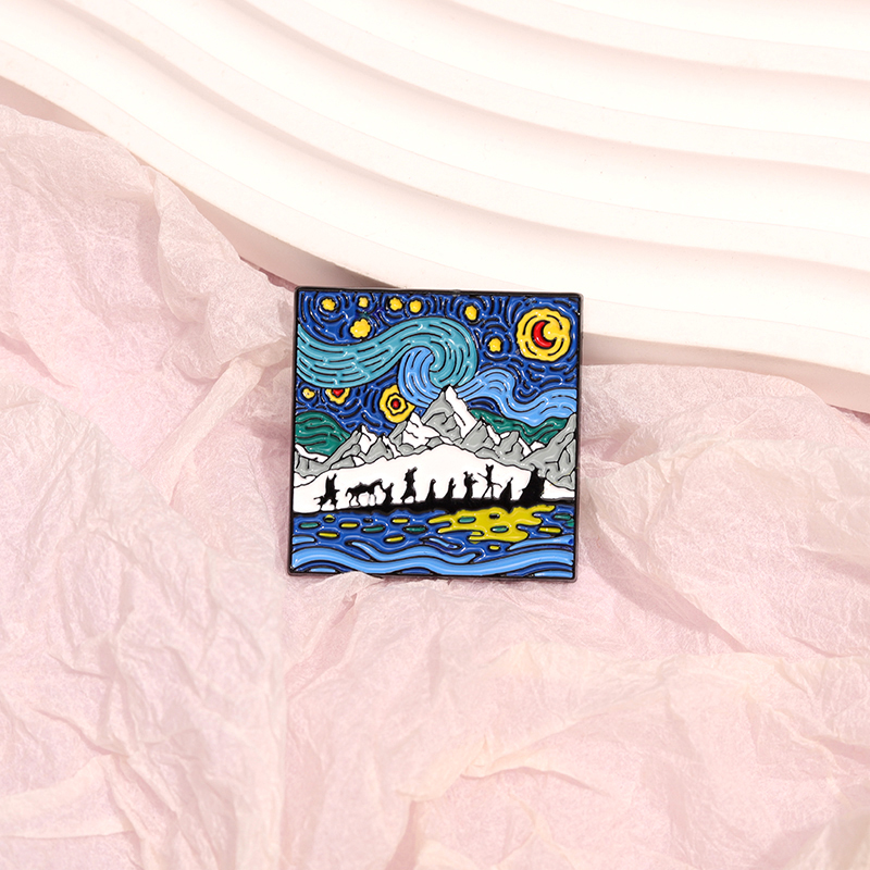 Night Sky Oil Painting Enamel  - Custom Night Sky avaliação e preço