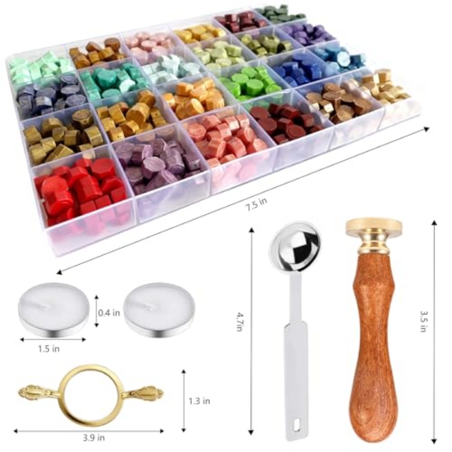 Wax Seal Stamp Kit - Sealing W - Wax Seal Letter Kit avaliação e preço