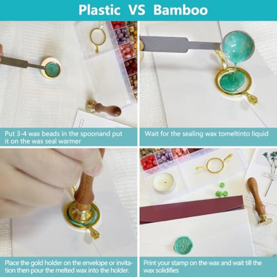Wax Seal Stamp Kit - Sealing W - Wax Seal Letter Kit avaliação e preço