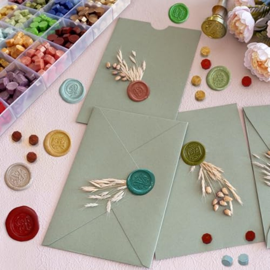 Wax Seal Stamp Kit - Sealing W - Wax Seal Letter Kit avaliação e preço